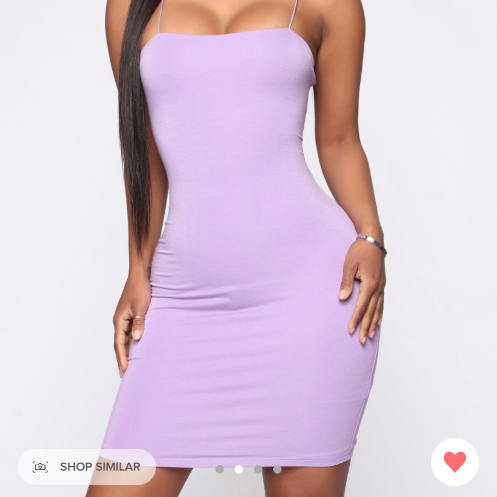 Lavender Bodycon Fashion Nova Dress